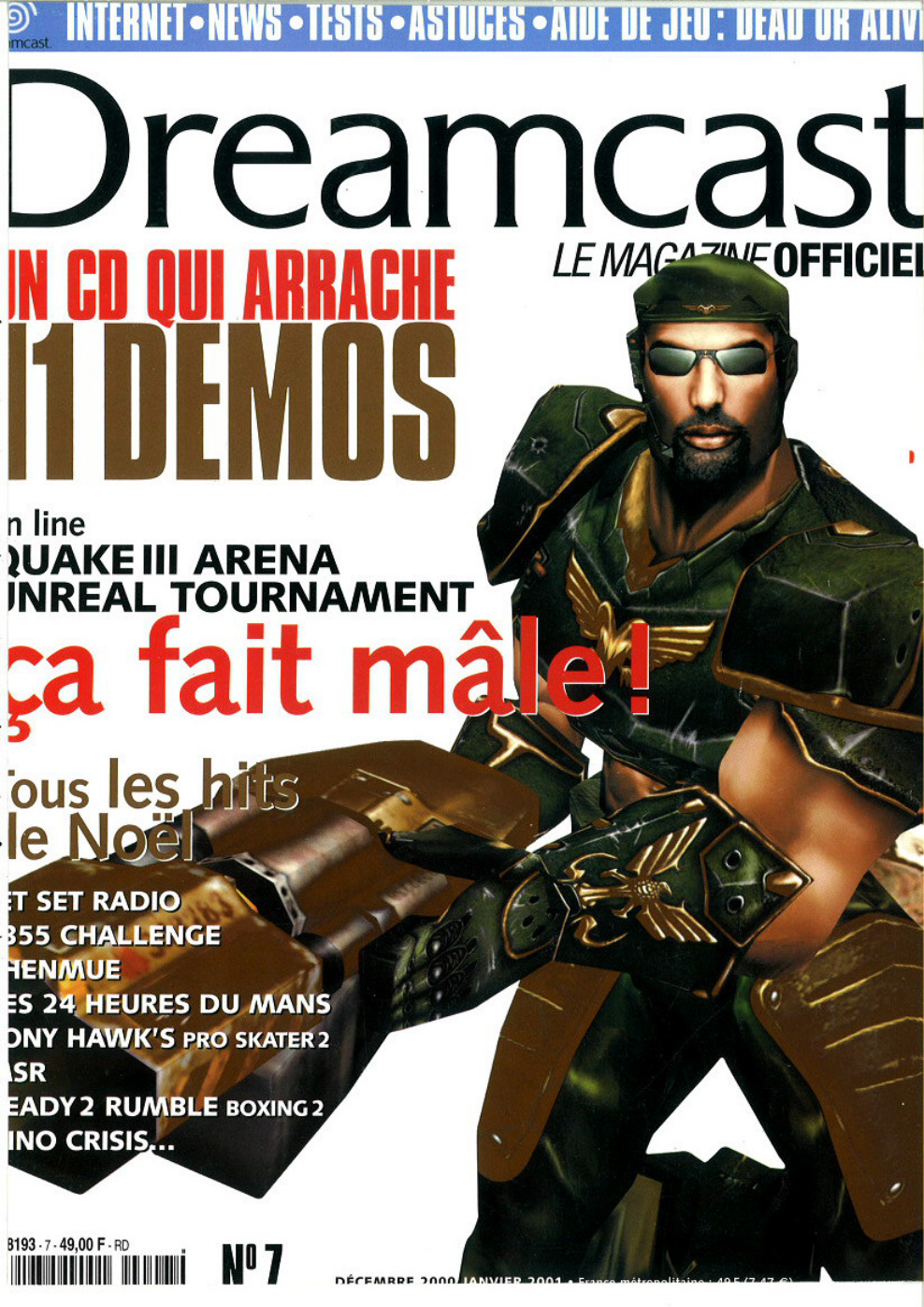 Première page de dreamcast numero7