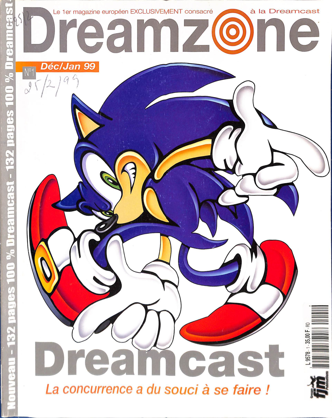 Première page de dreamzone numero01
