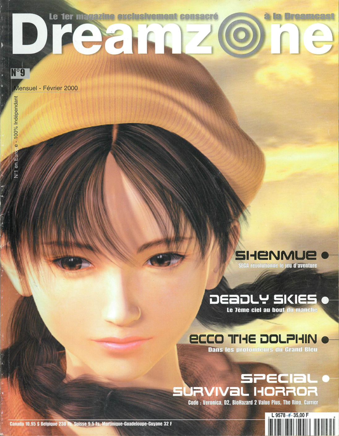 Première page de dreamzone numero09