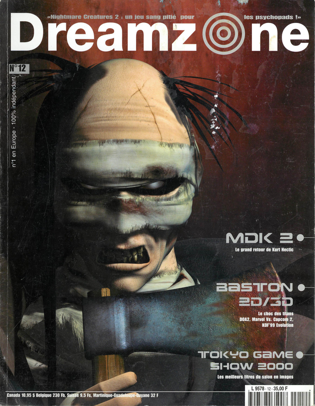 Première page de dreamzone numero12