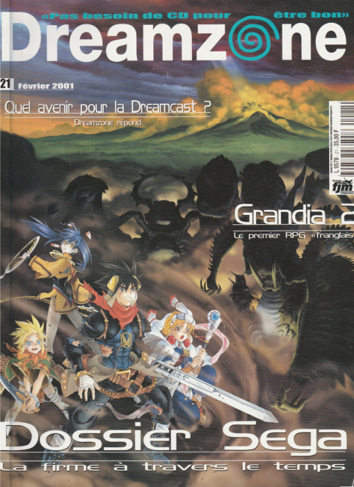 Première page de dreamzone numero21