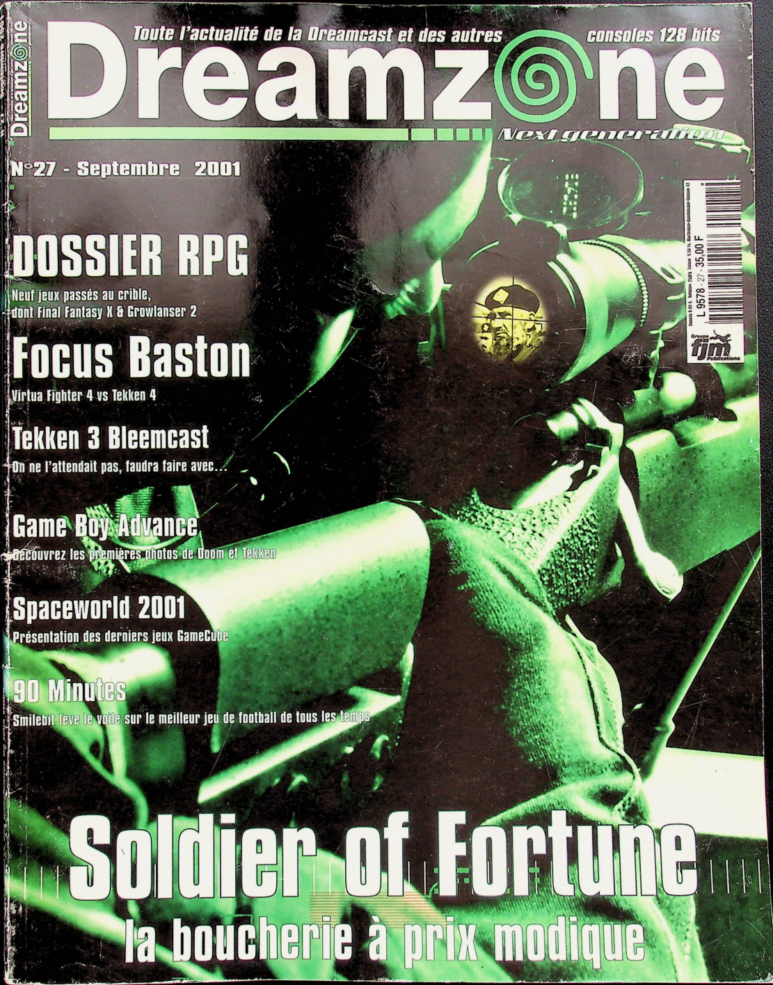 Première page de dreamzone numero27