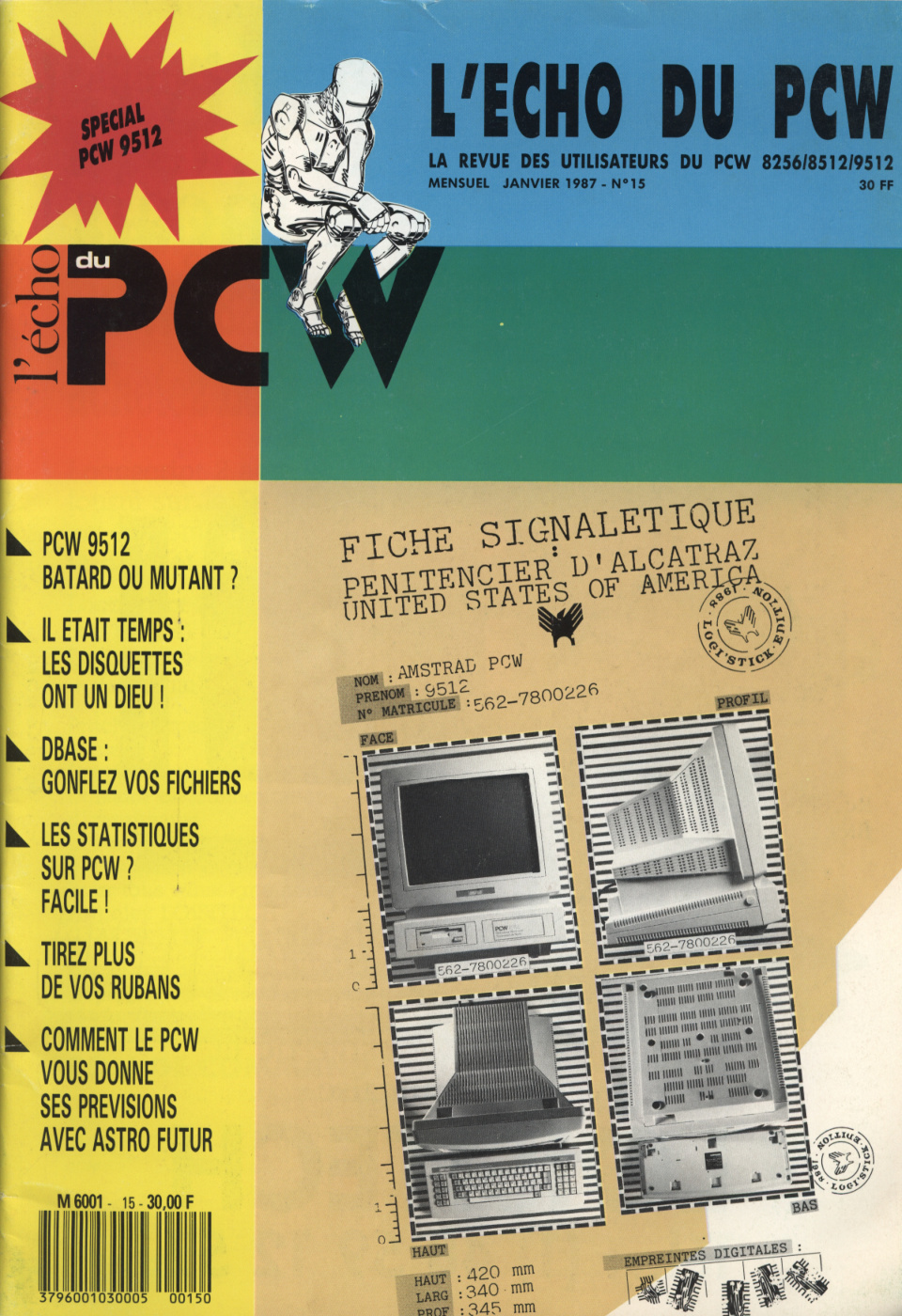Première page de echodupcw numero15