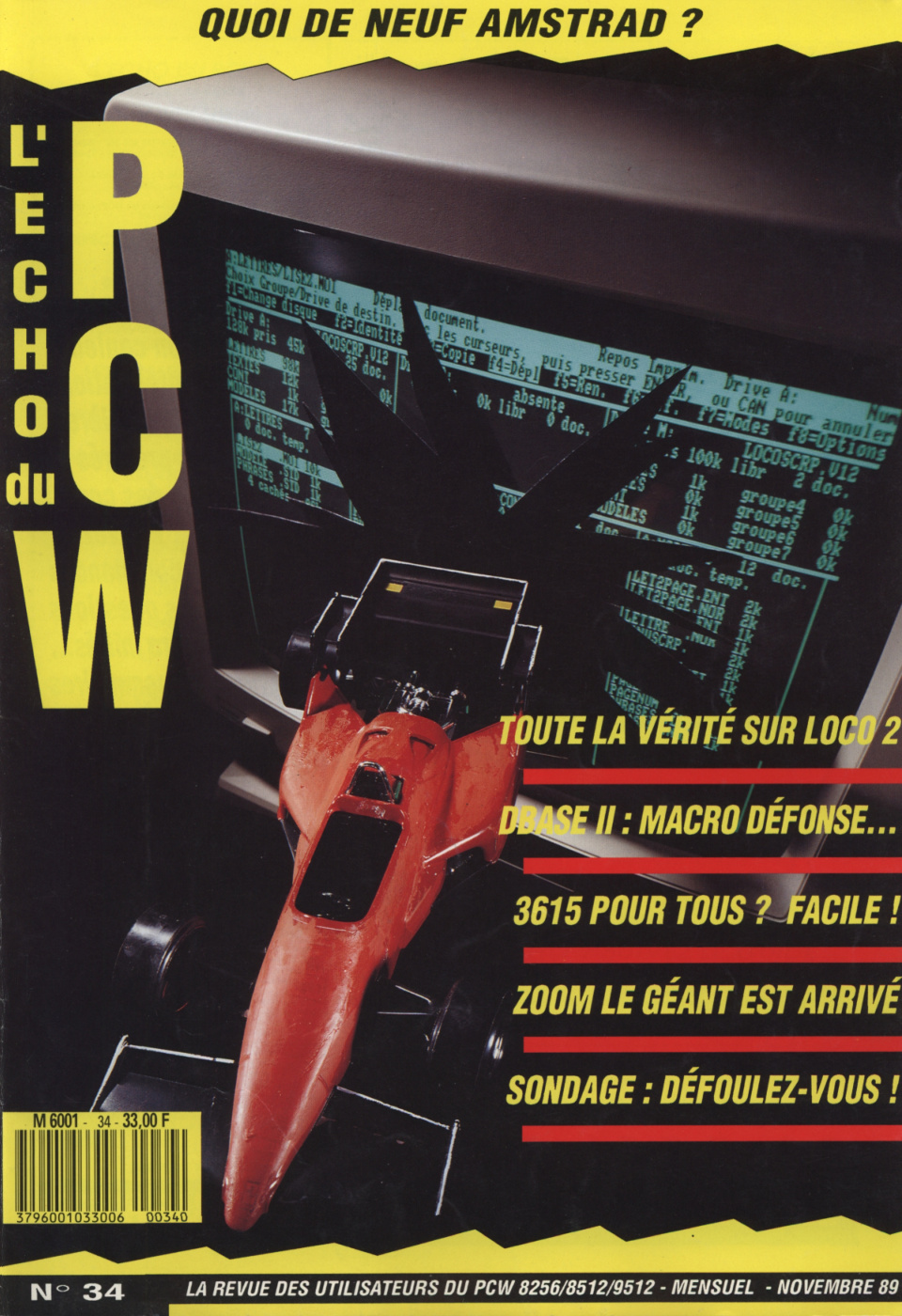 Première page de echodupcw numero34
