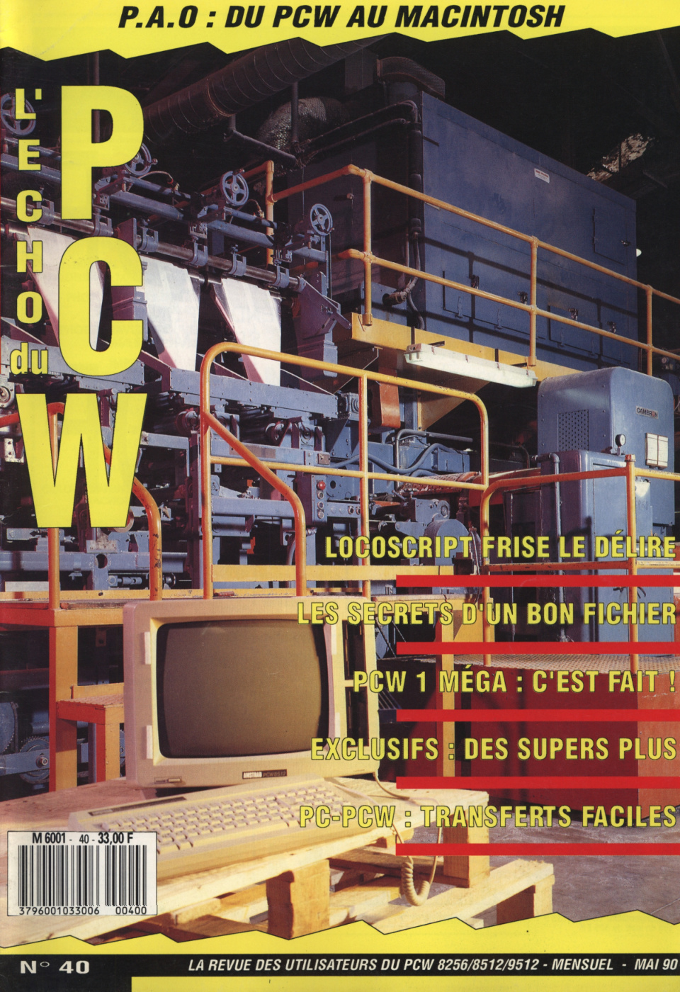 Première page de echodupcw numero40