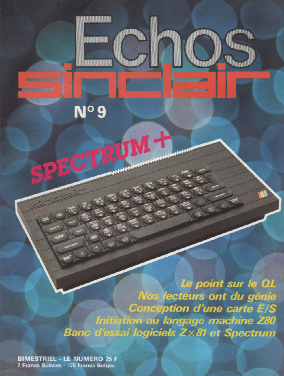 Première page de echossinclair numero09