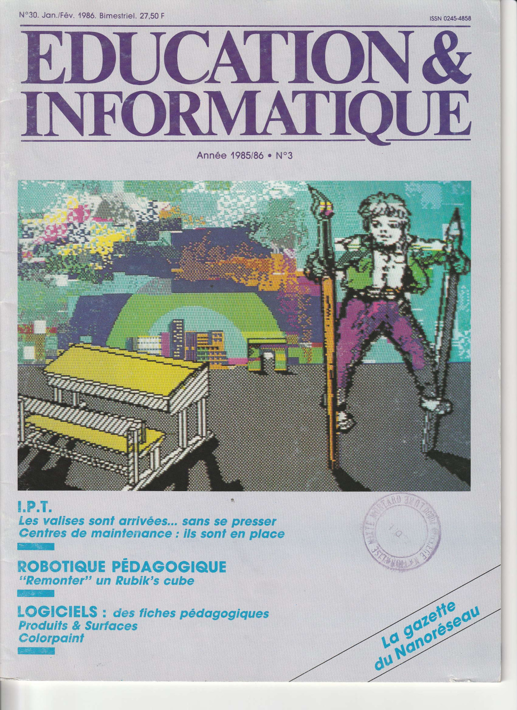 Première page de educationinformatique numero30