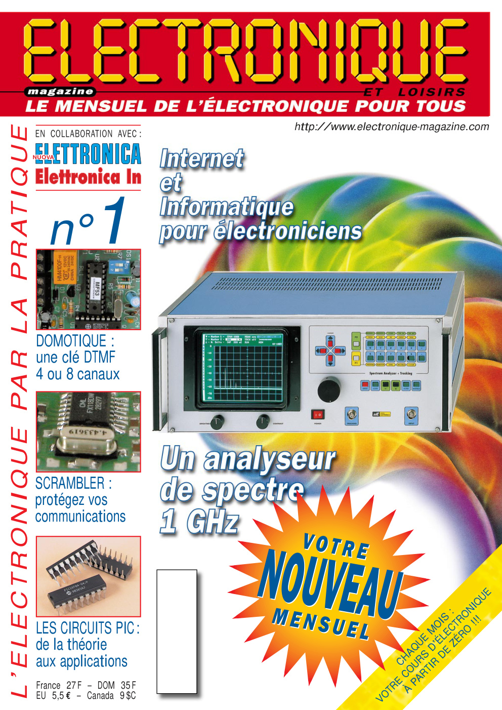 Première page de electroniqueetloisirs numero001