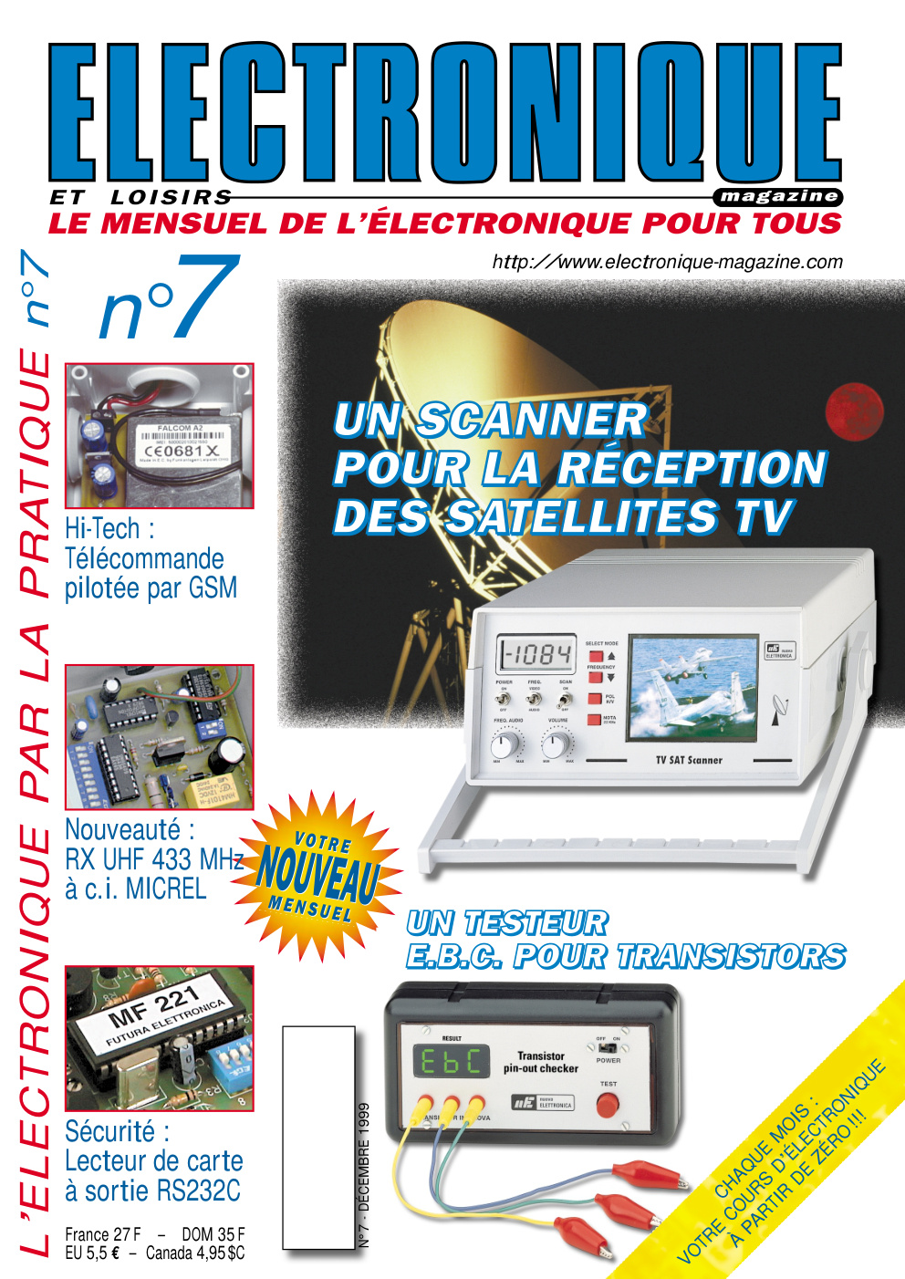 Première page de electroniqueetloisirs numero007