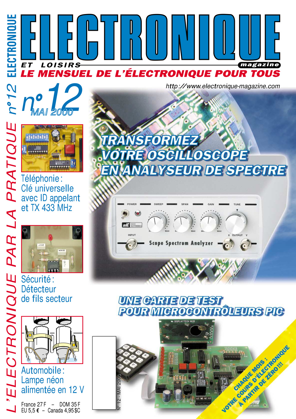 Première page de electroniqueetloisirs numero012