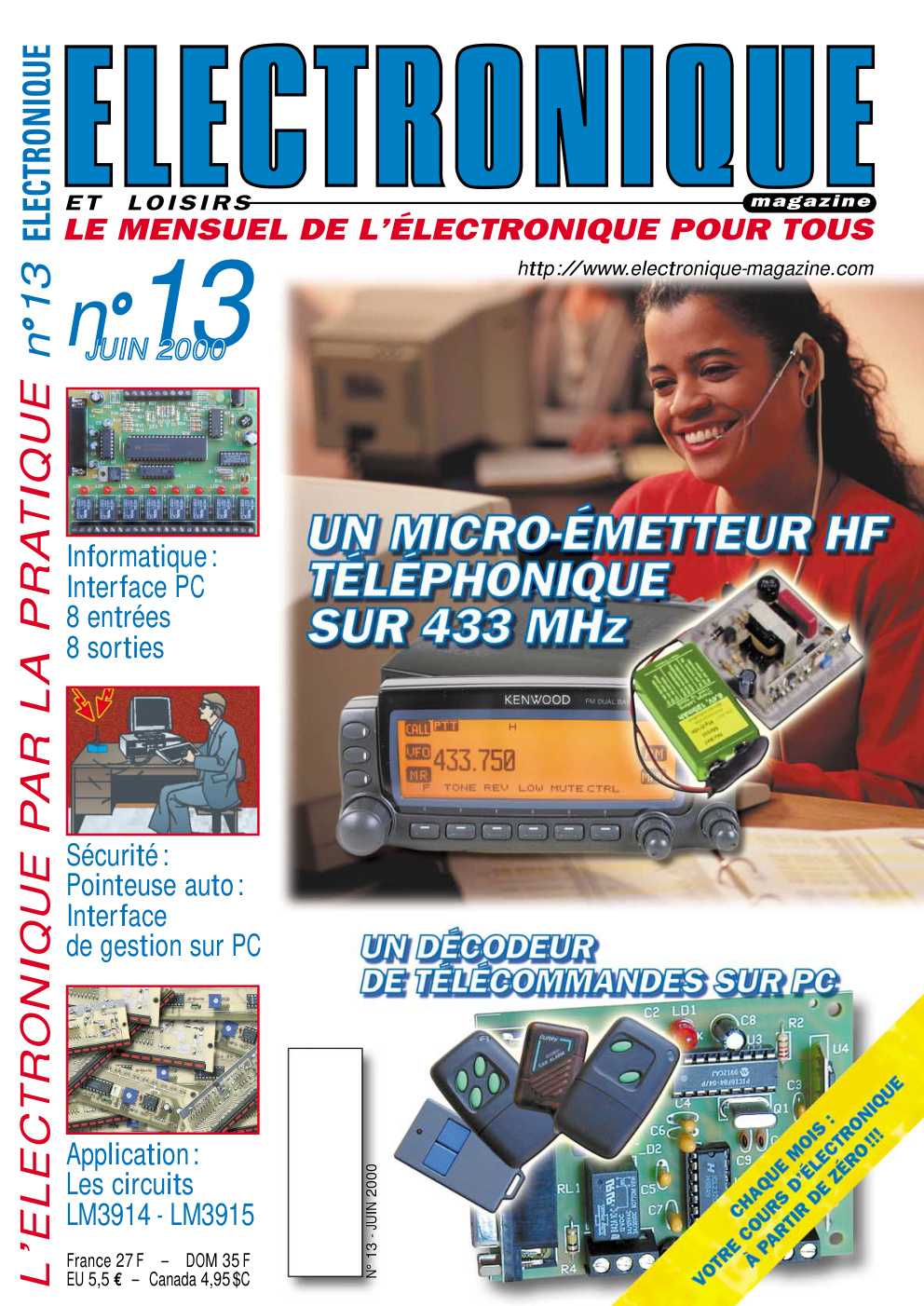 Première page de electroniqueetloisirs numero013