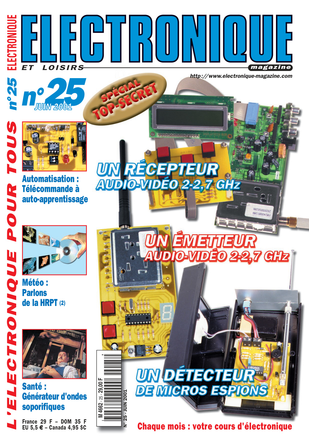 Première page de electroniqueetloisirs numero025