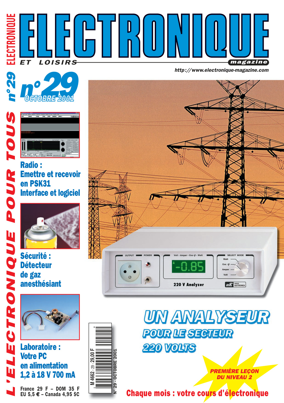 Première page de electroniqueetloisirs numero029