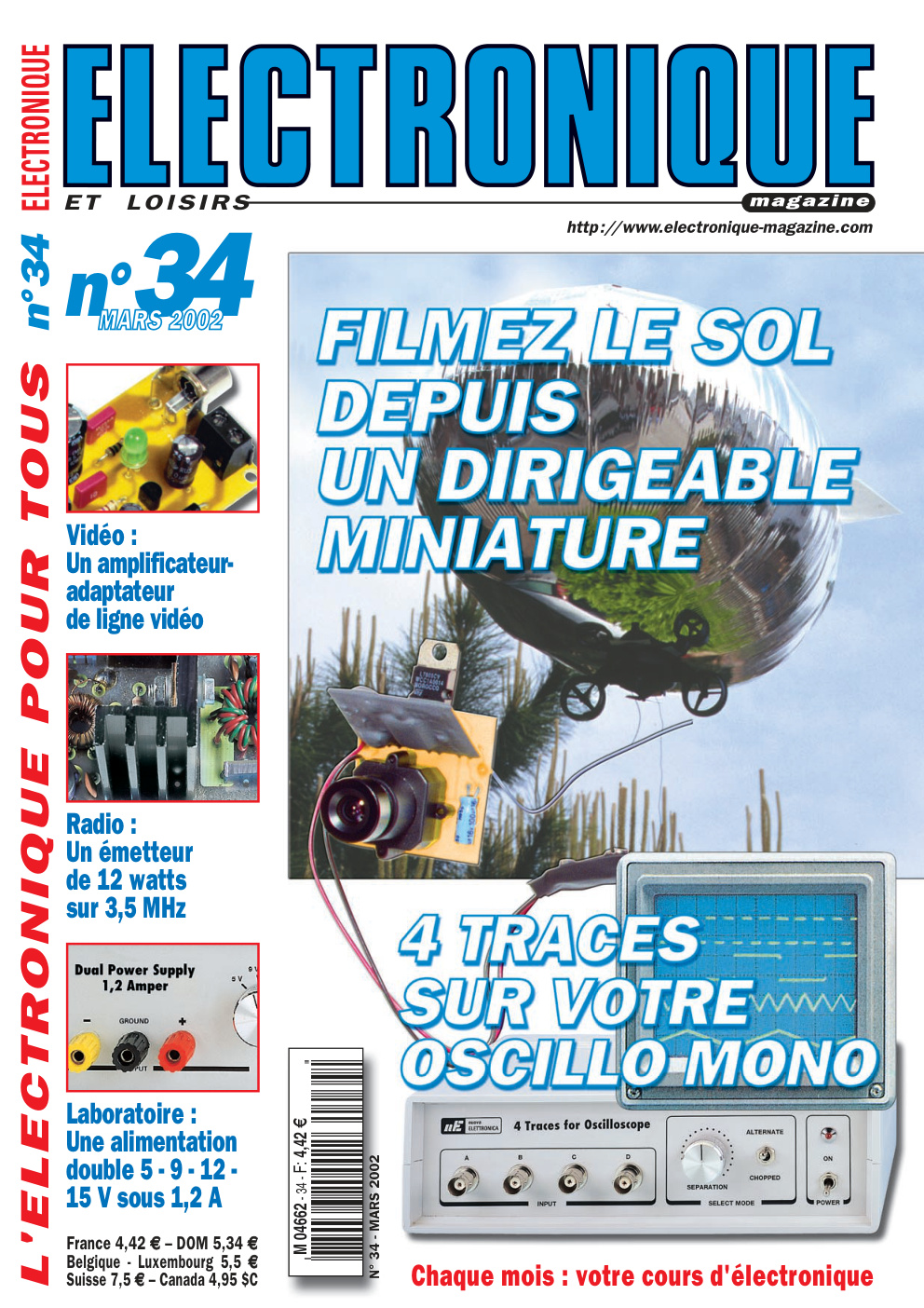 Première page de electroniqueetloisirs numero034