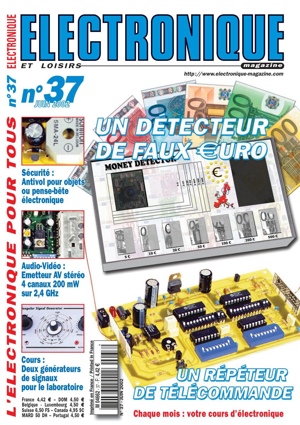 Première page de electroniqueetloisirs numero037