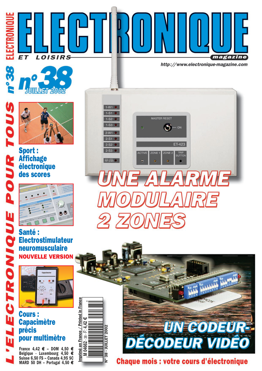 Première page de electroniqueetloisirs numero038