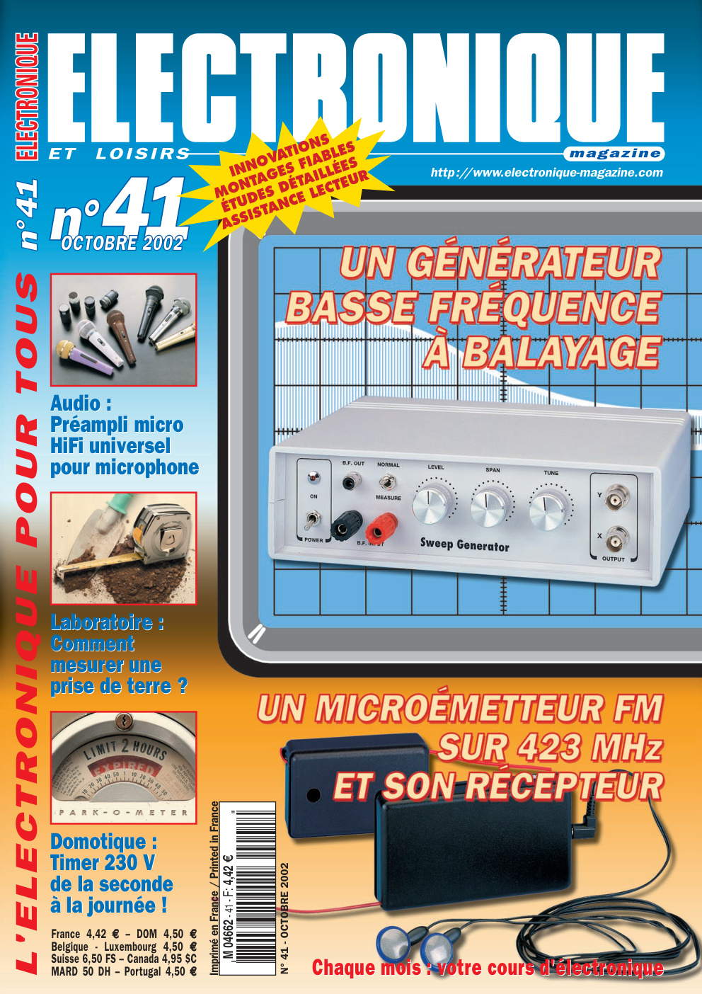 Première page de electroniqueetloisirs numero041