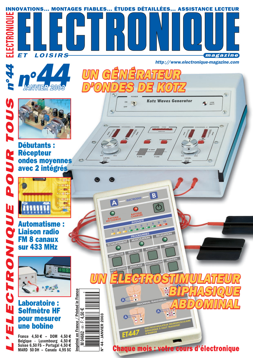 Première page de electroniqueetloisirs numero044