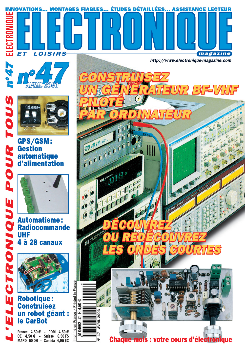 Première page de electroniqueetloisirs numero047