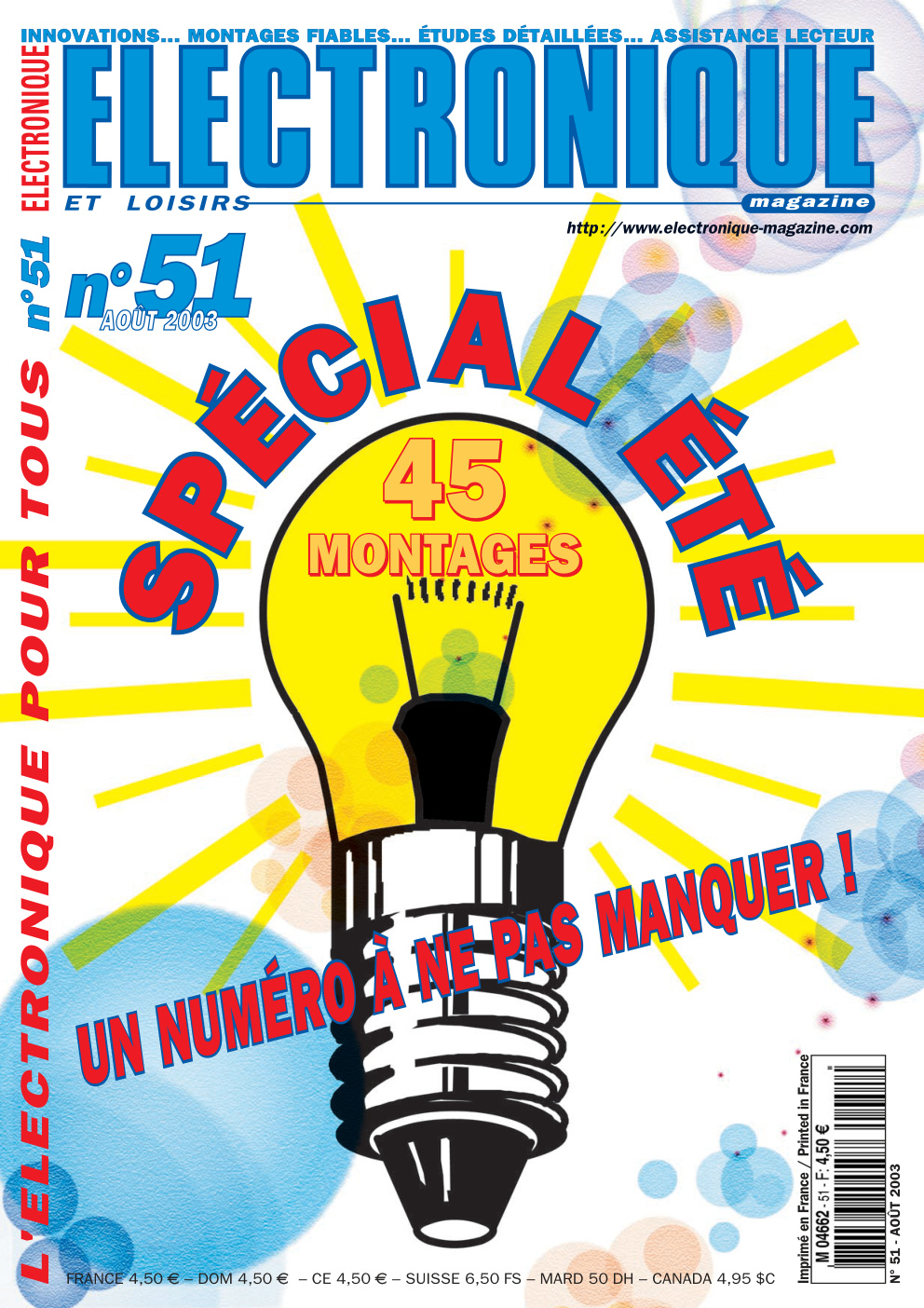 Première page de electroniqueetloisirs numero051