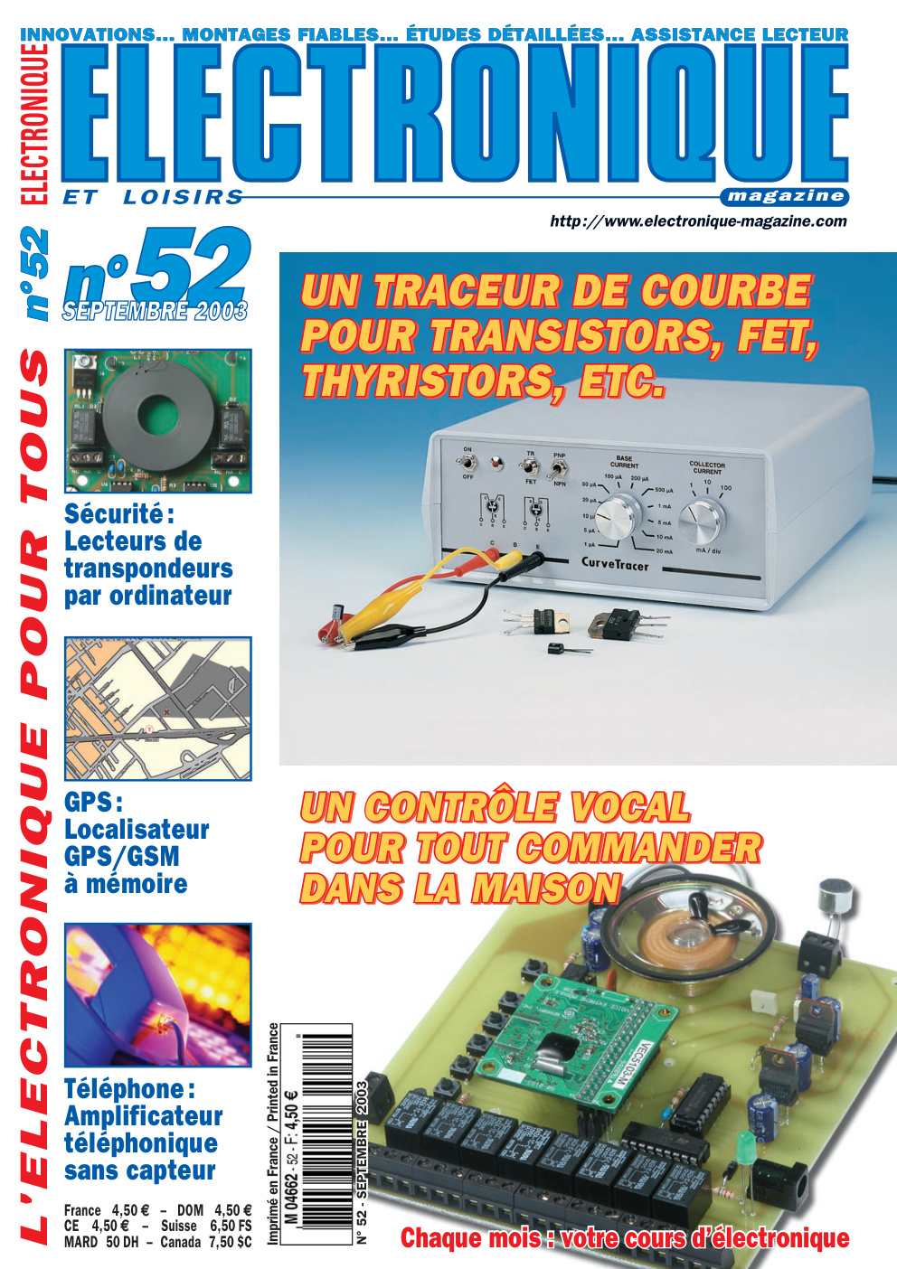 Première page de electroniqueetloisirs numero052