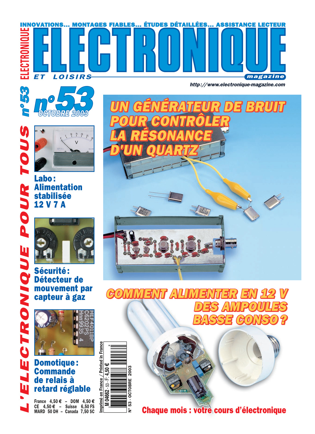 Première page de electroniqueetloisirs numero053