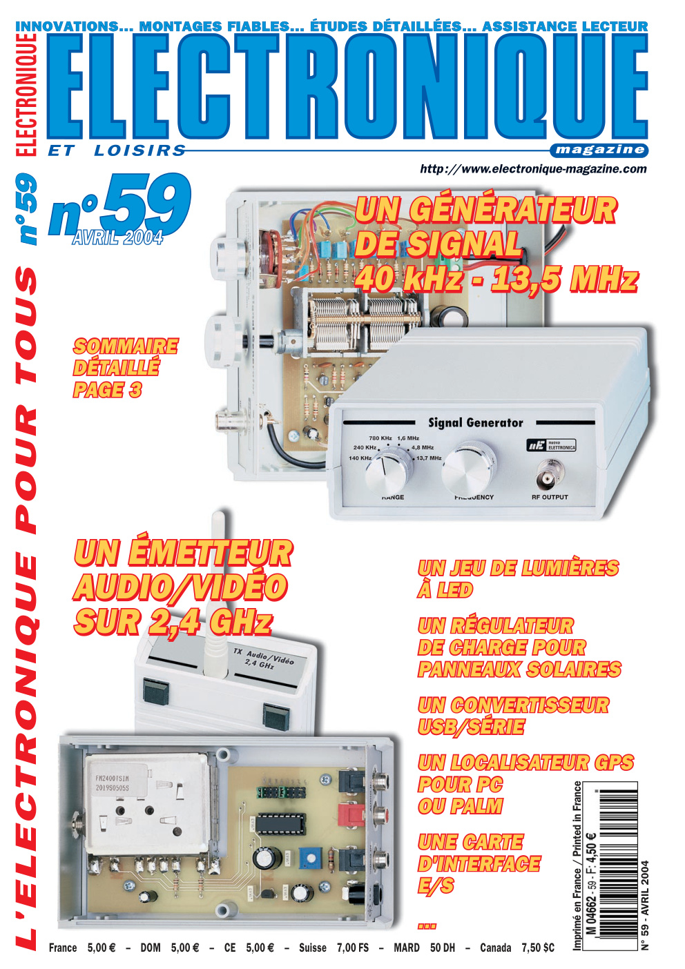 Première page de electroniqueetloisirs numero059