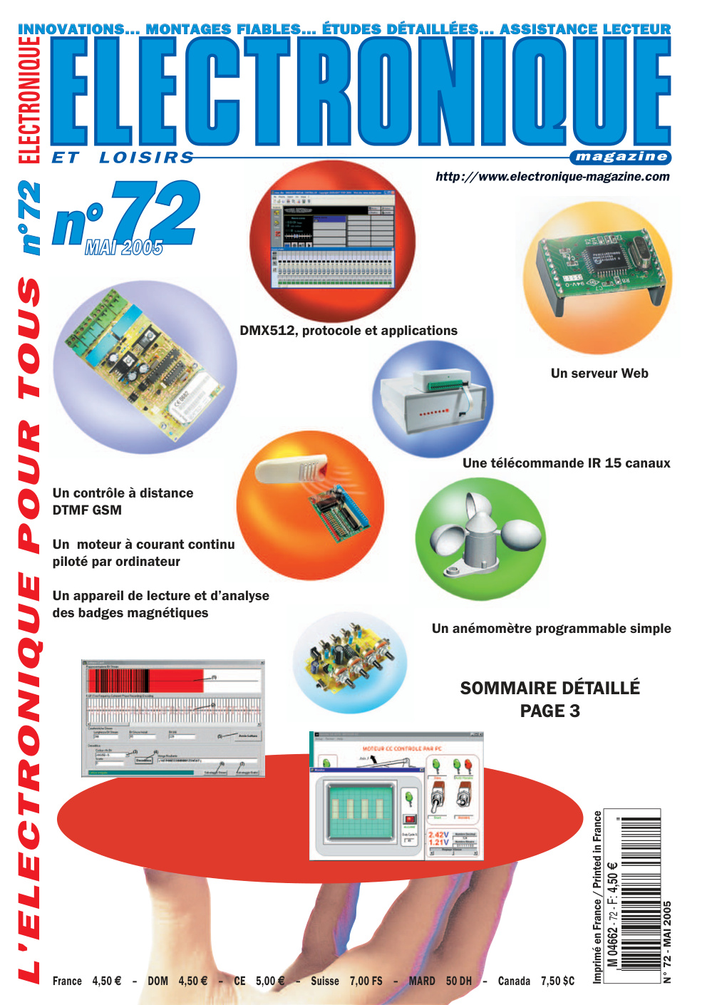Première page de electroniqueetloisirs numero072