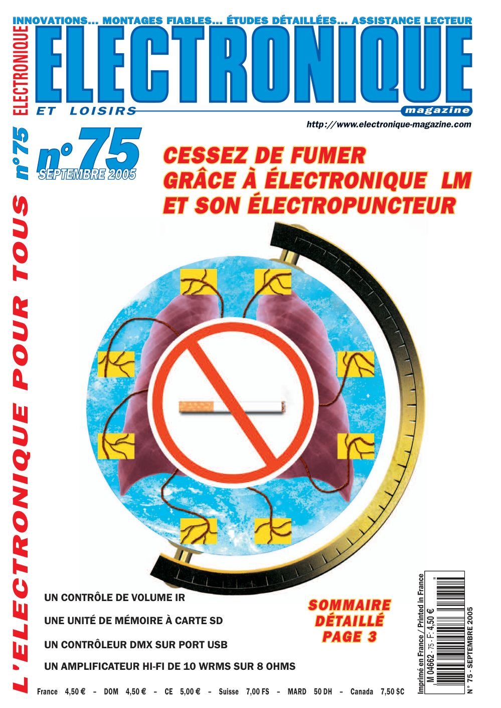 Première page de electroniqueetloisirs numero075