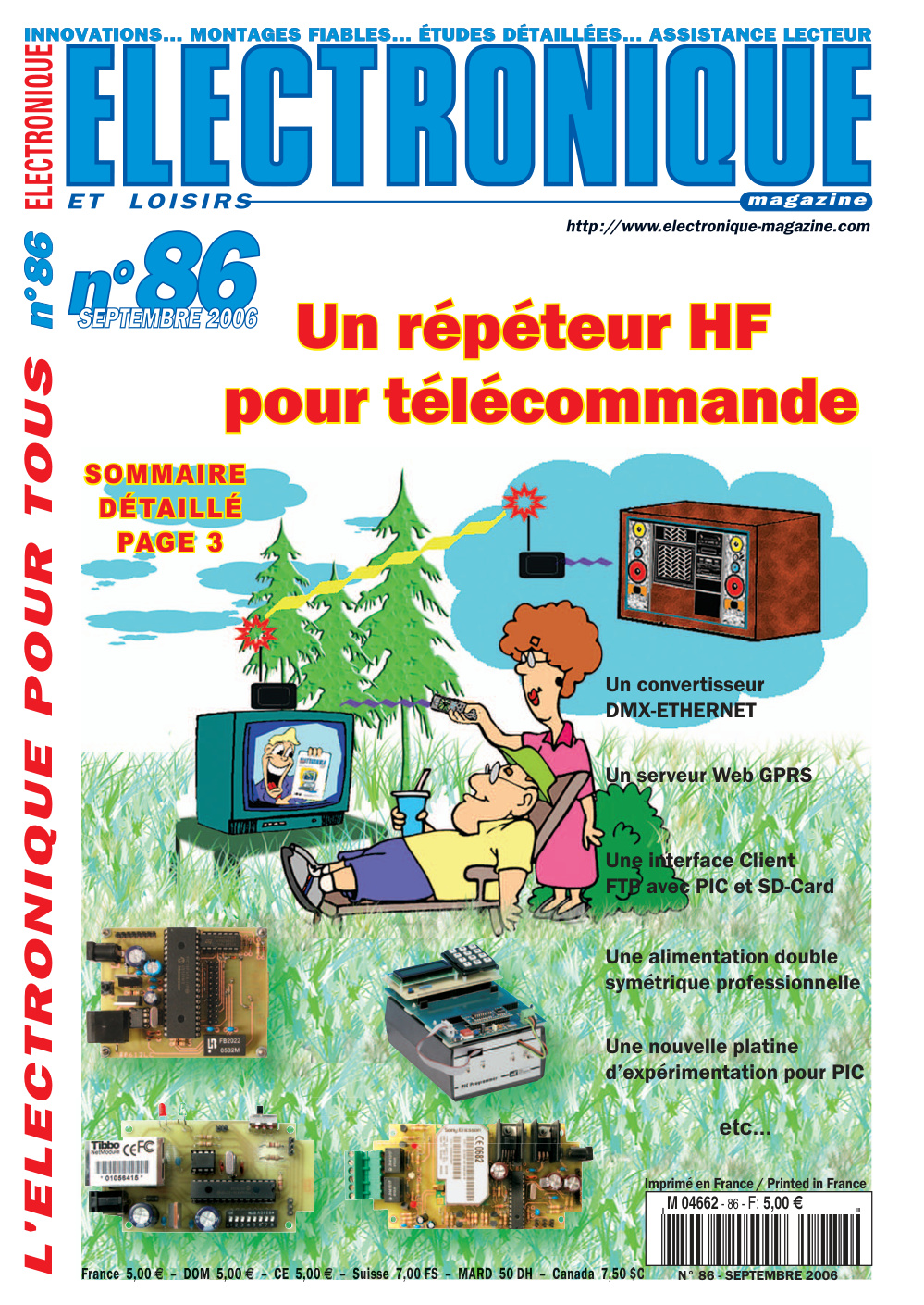 Première page de electroniqueetloisirs numero086