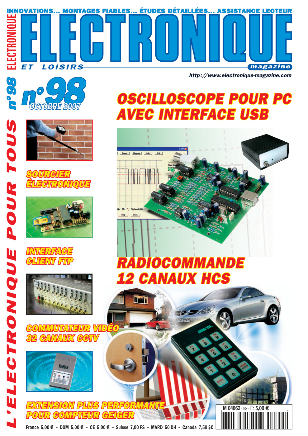 Première page de electroniqueetloisirs numero098