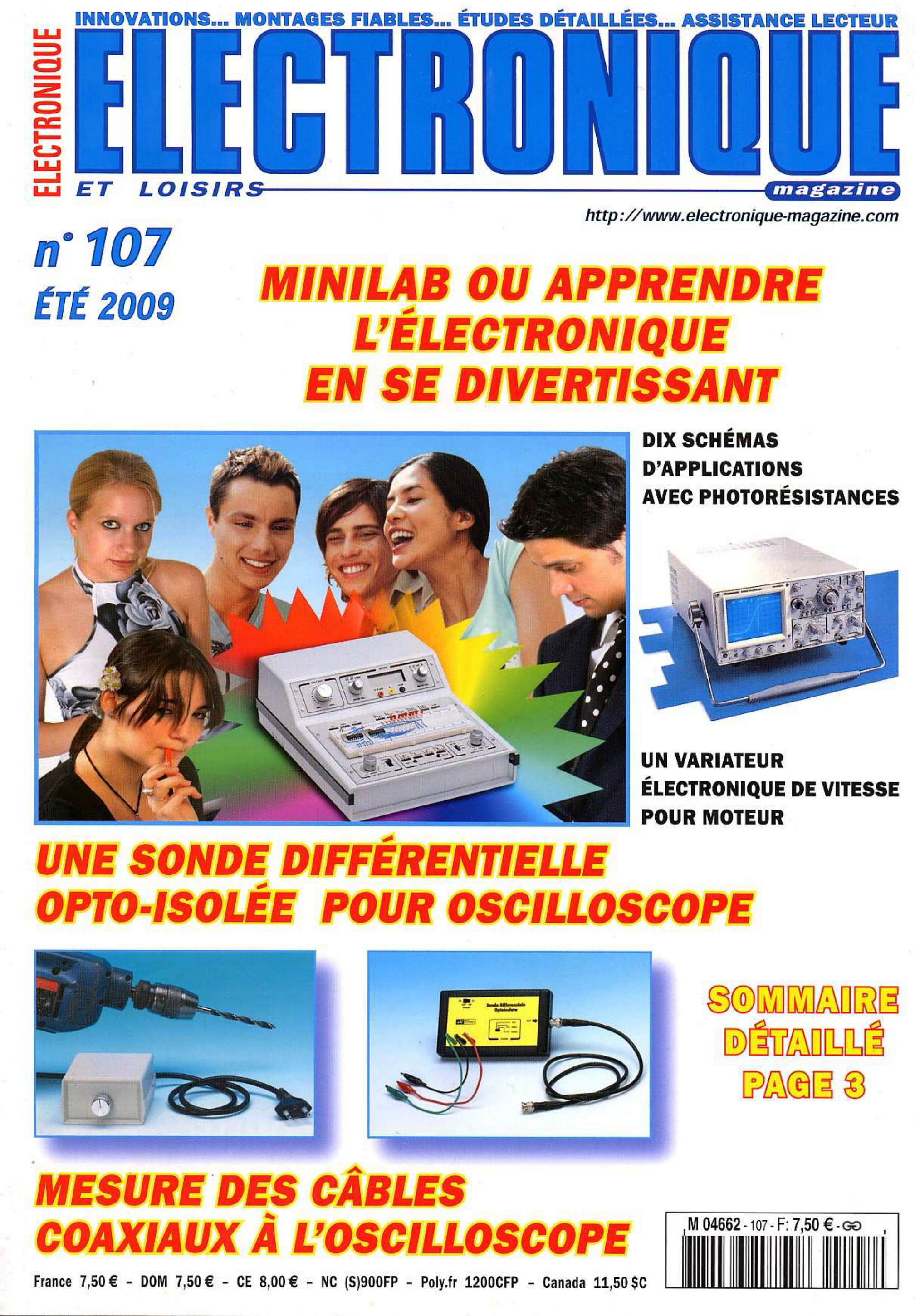 Première page de electroniqueetloisirs numero107