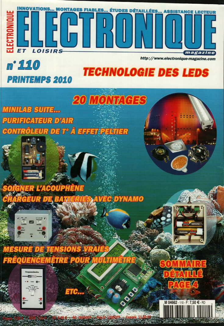 Première page de electroniqueetloisirs numero110