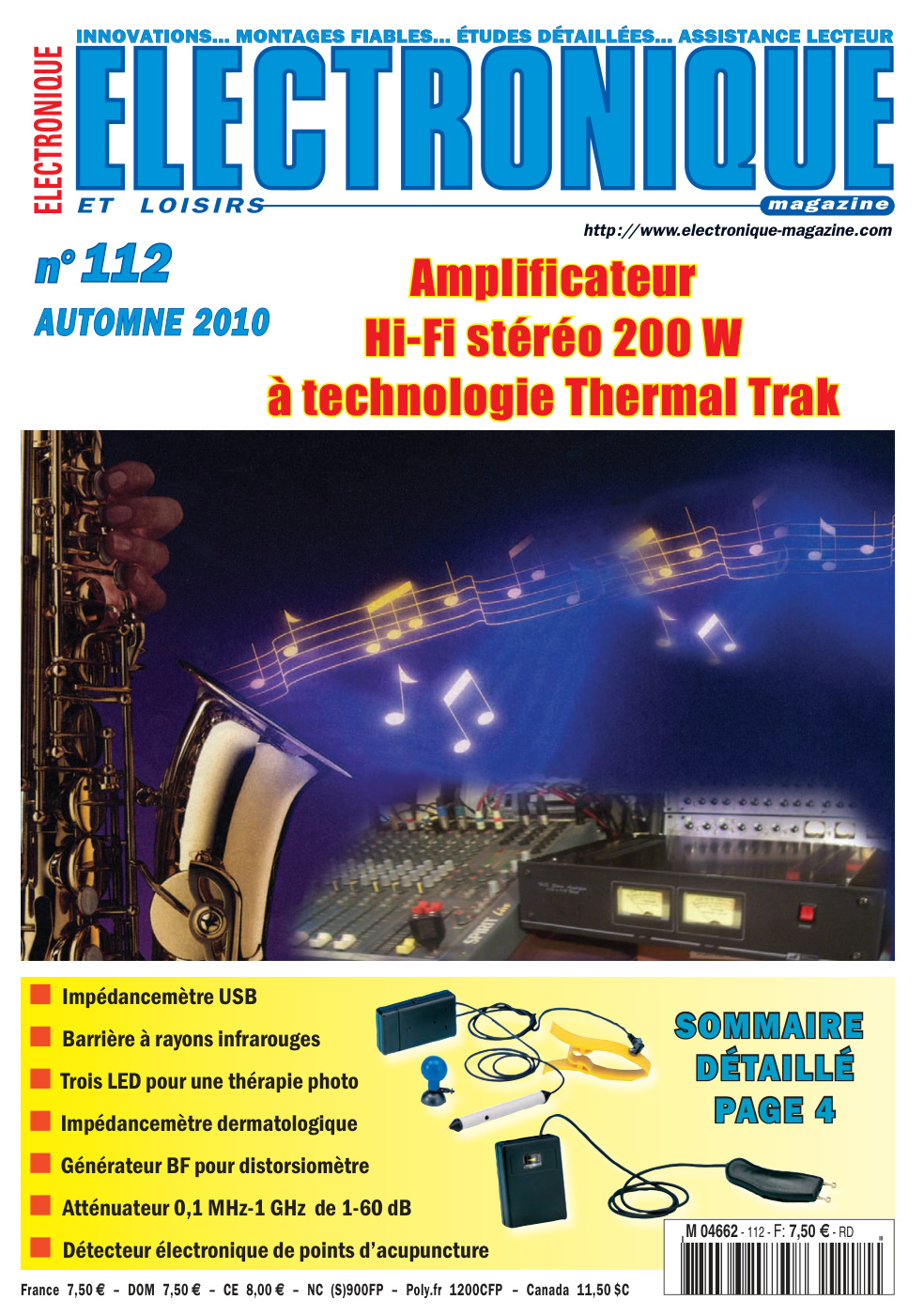 Première page de electroniqueetloisirs numero112