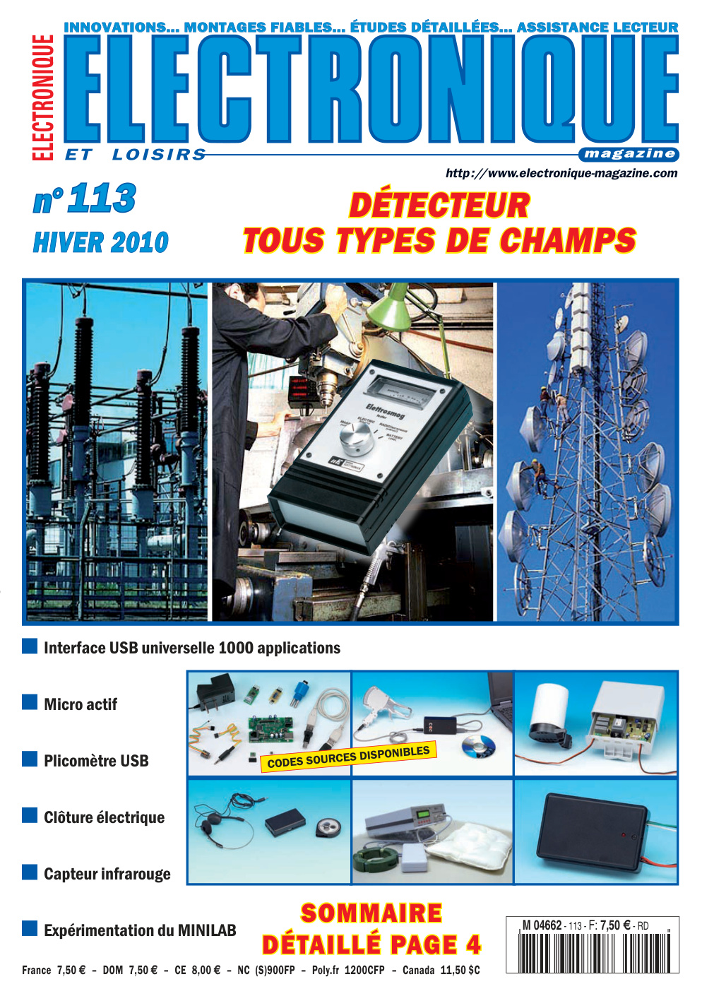 Première page de electroniqueetloisirs numero113