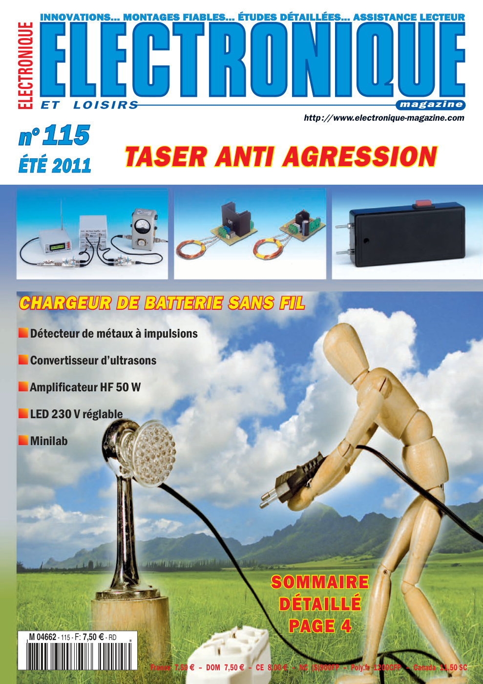 Première page de electroniqueetloisirs numero115