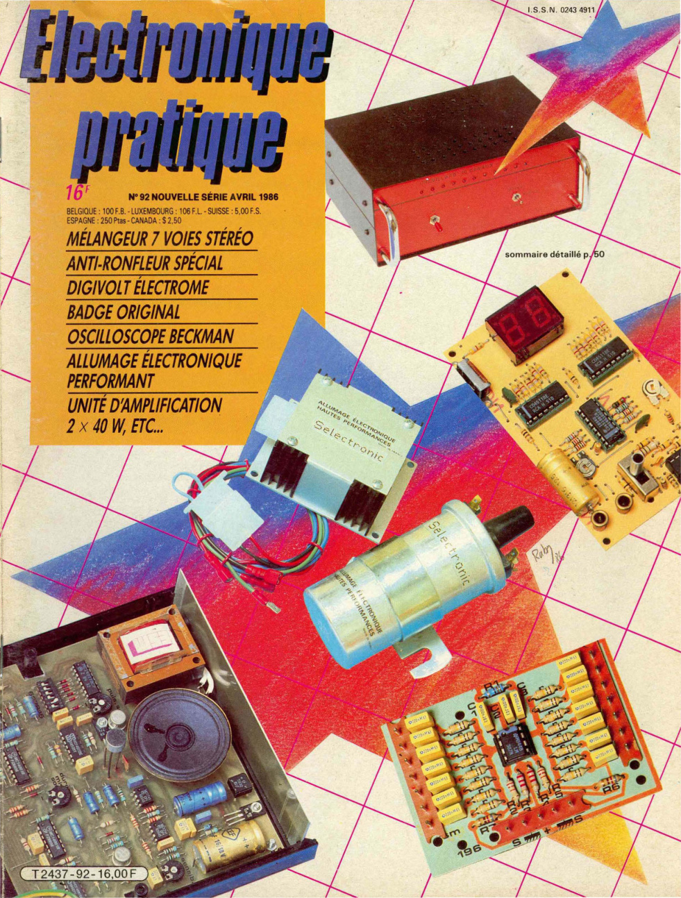 Première page de electroniquepratique numero092