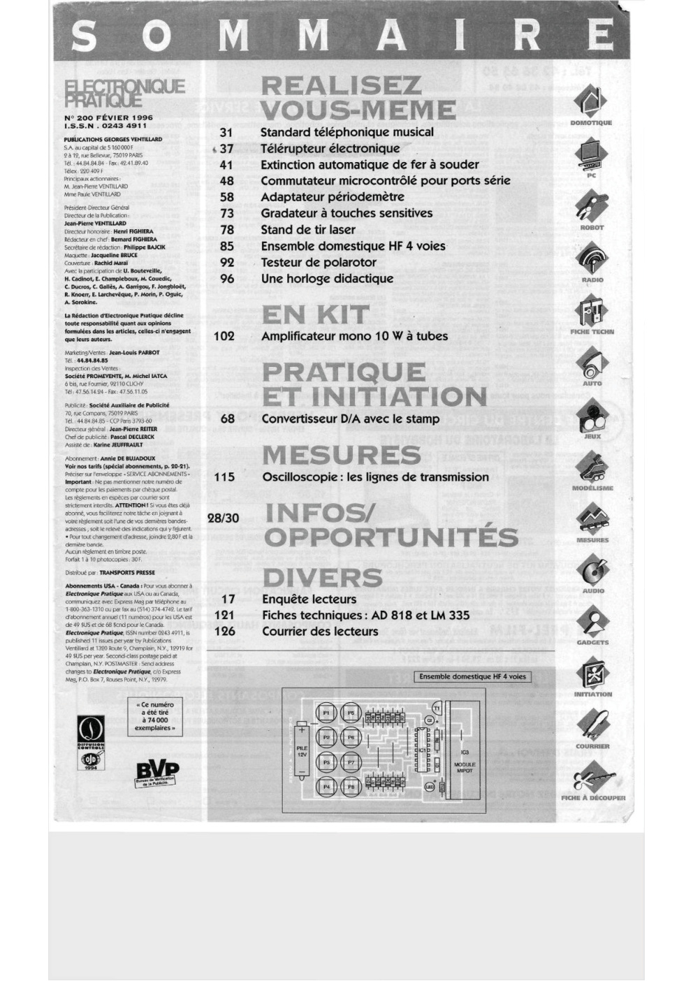 Première page de electroniquepratique numero200