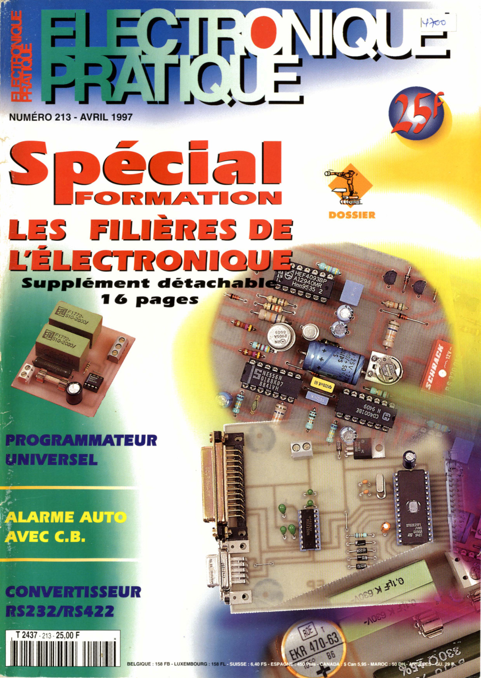 Première page de electroniquepratique numero213