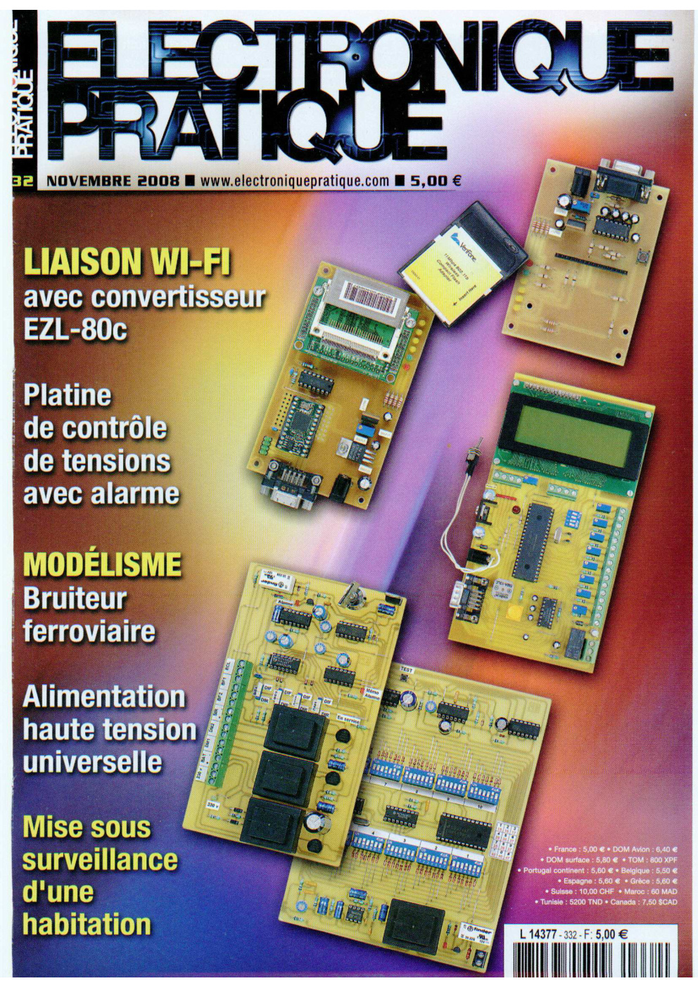 Première page de electroniquepratique numero332