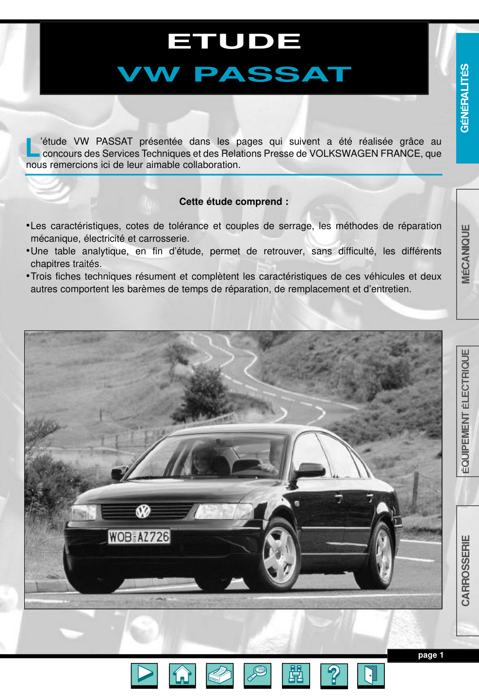 Première page de ETUDE