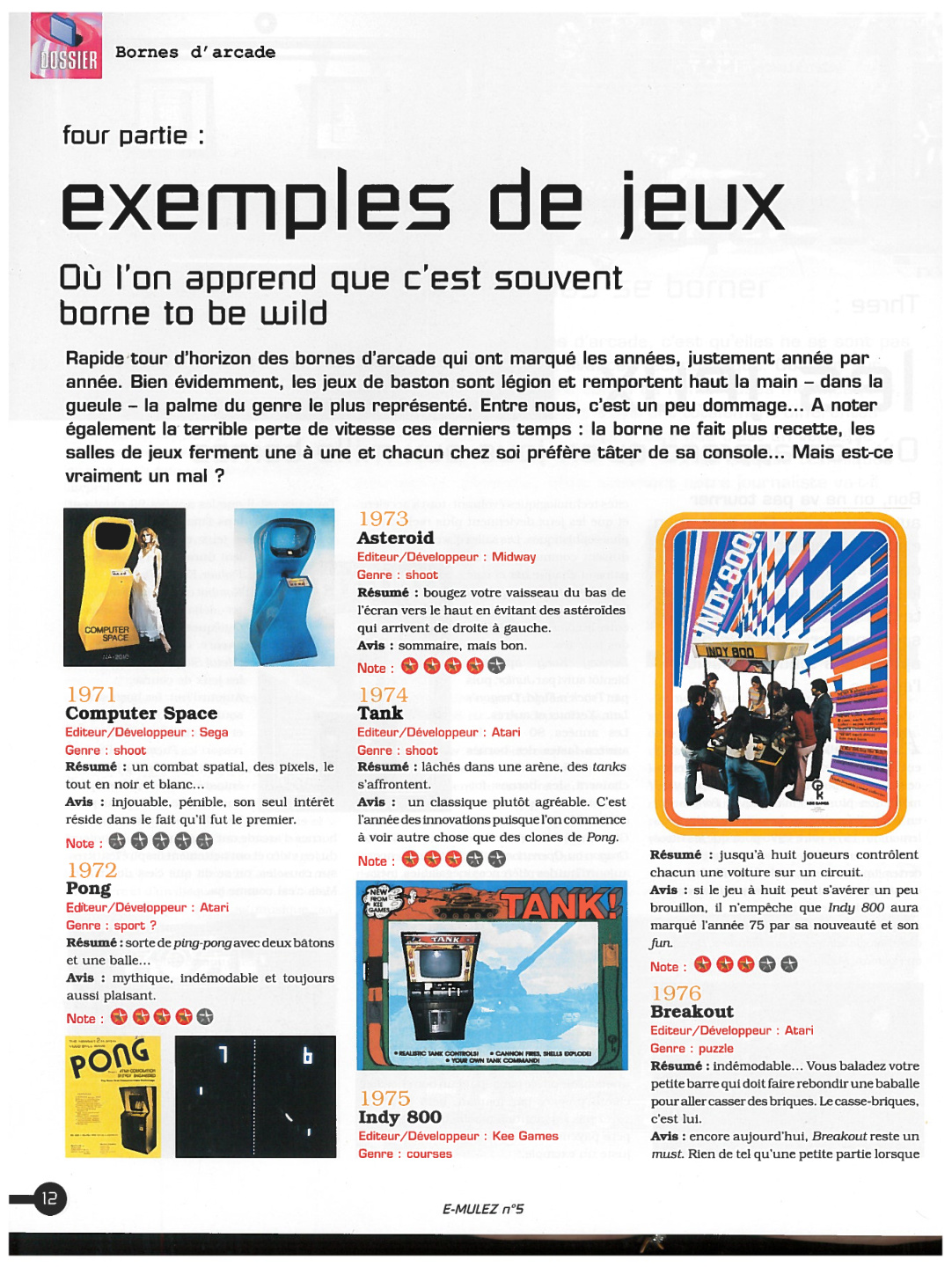 Première page de emulez numero5 16