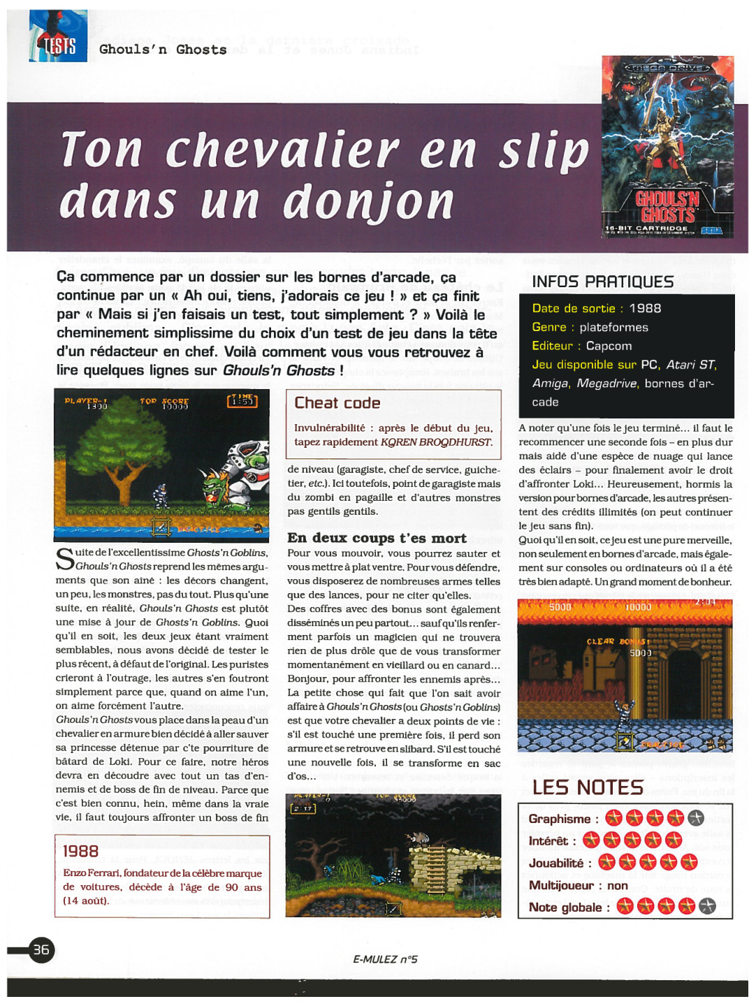 Première page de emulez numero5 36