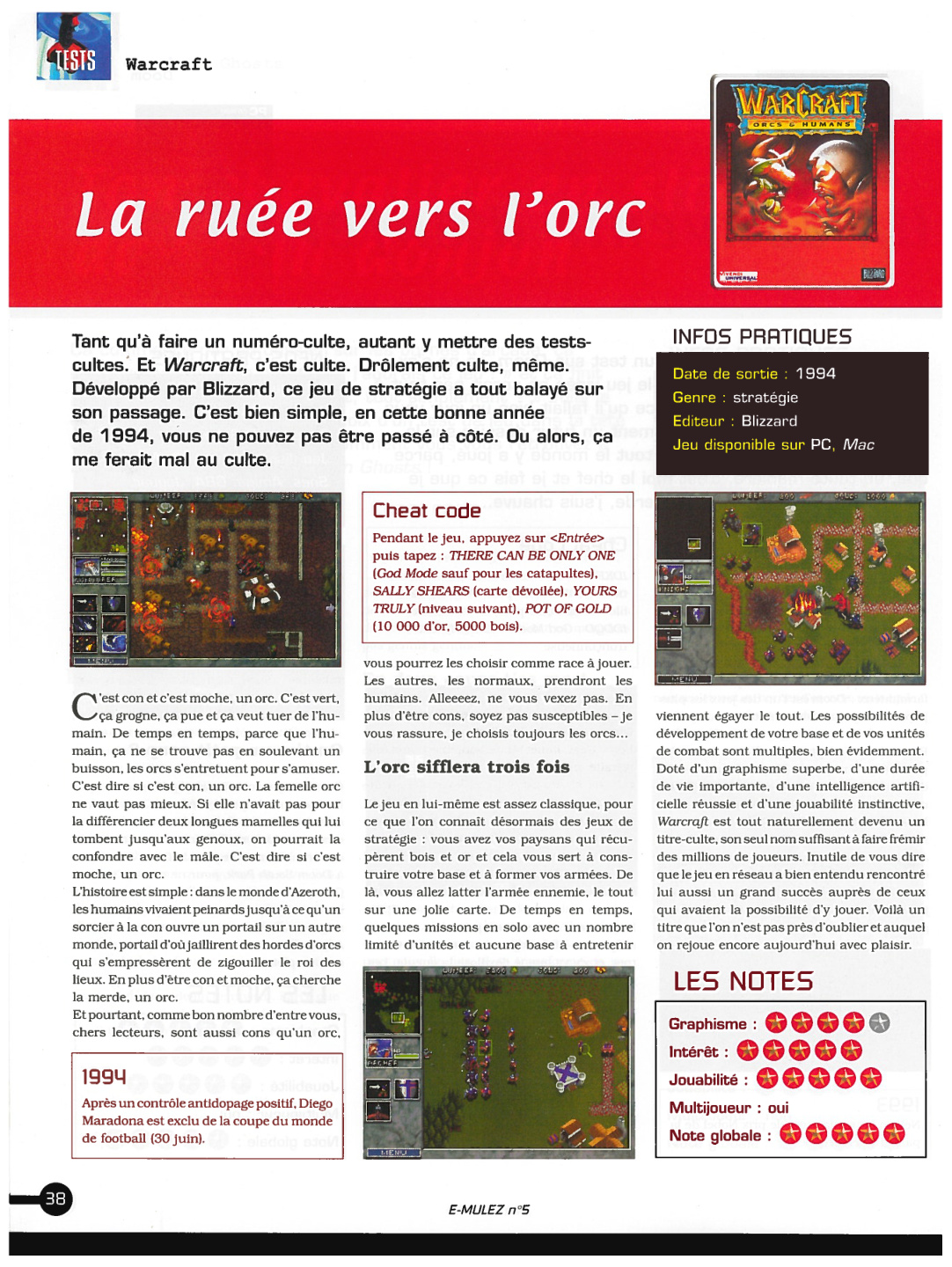 Première page de emulez numero5 38