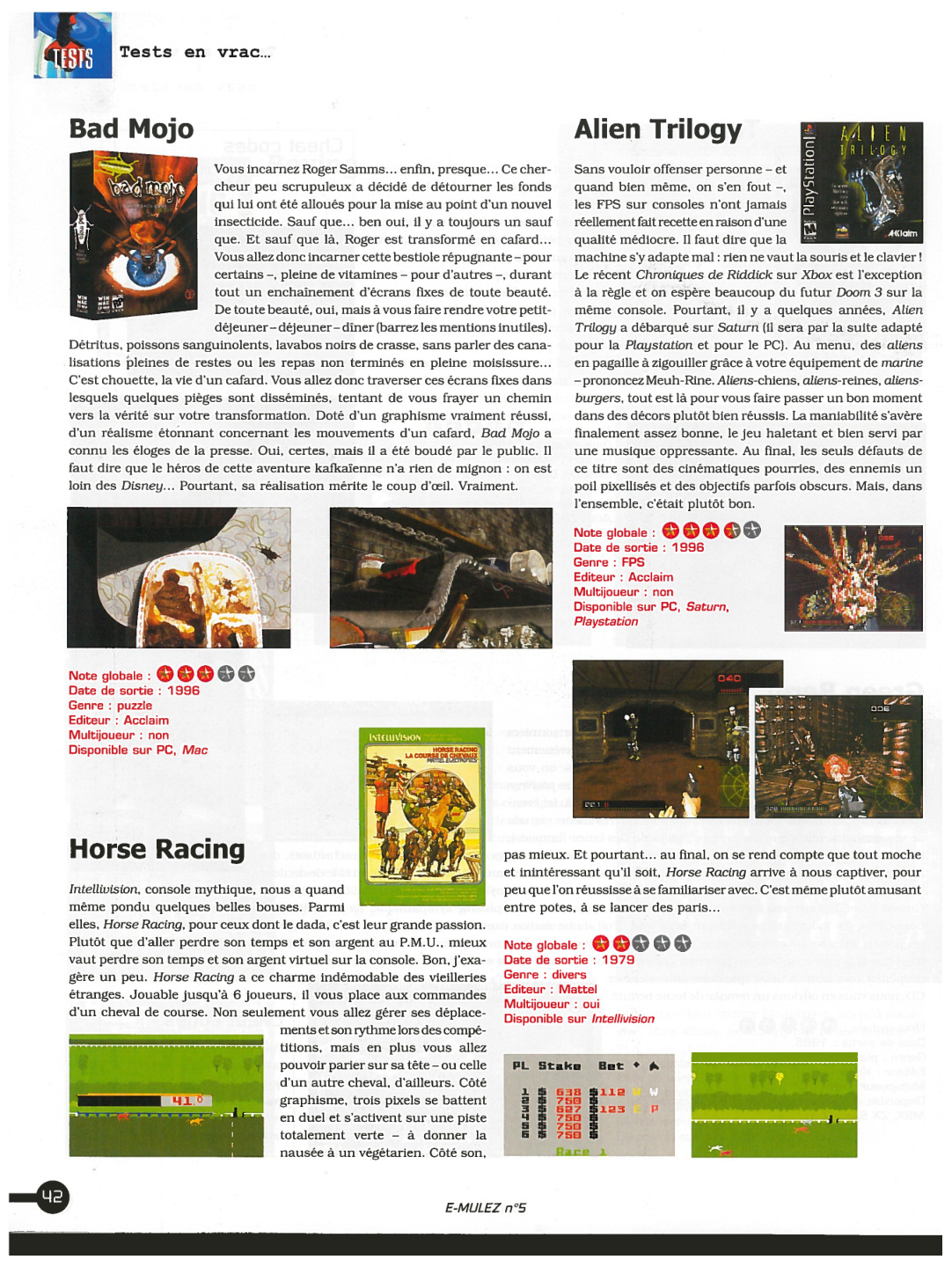 Première page de emulez numero5 42