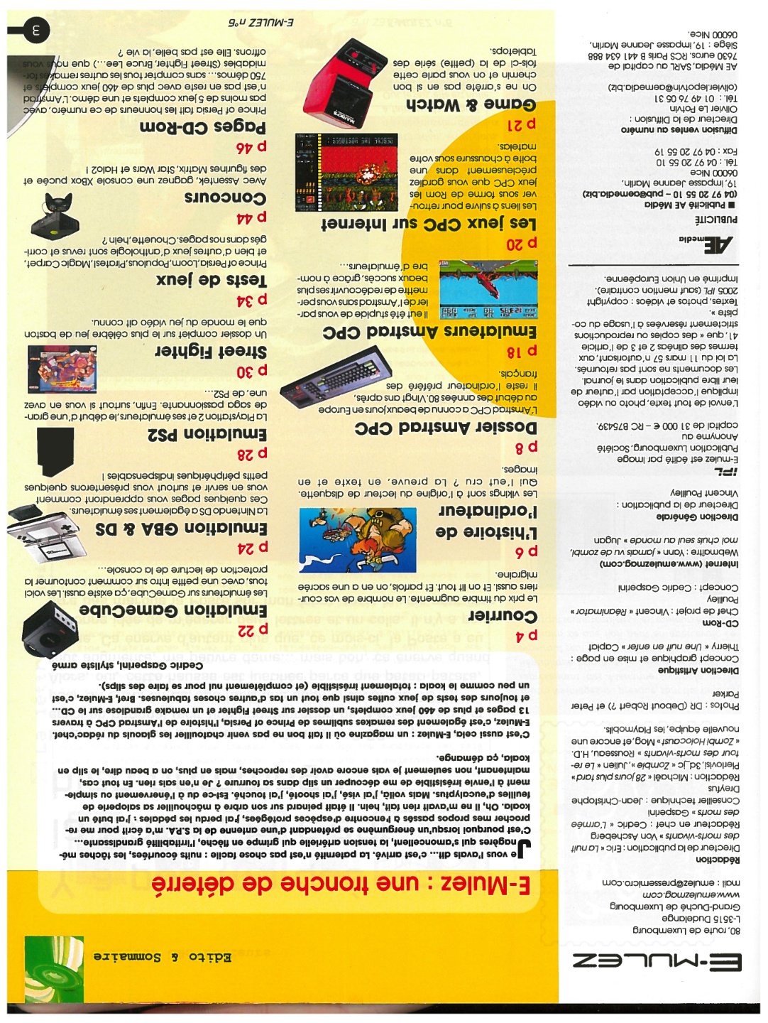 Première page de emulez numero6 03