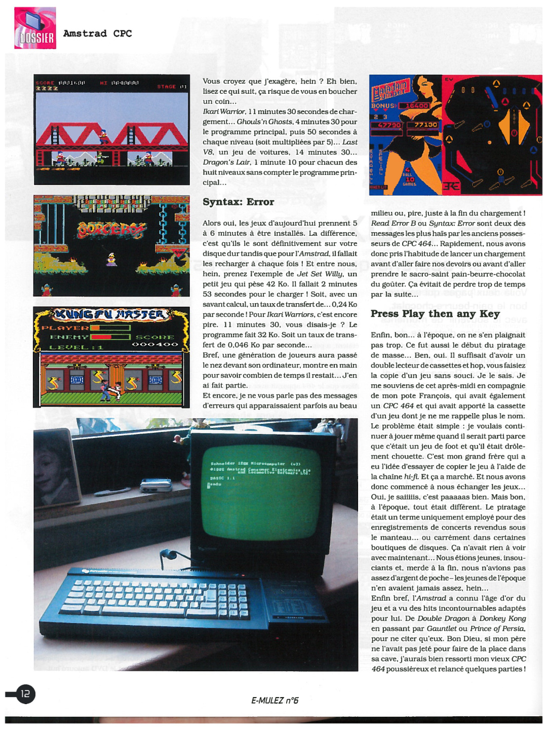 Première page de emulez numero6 12