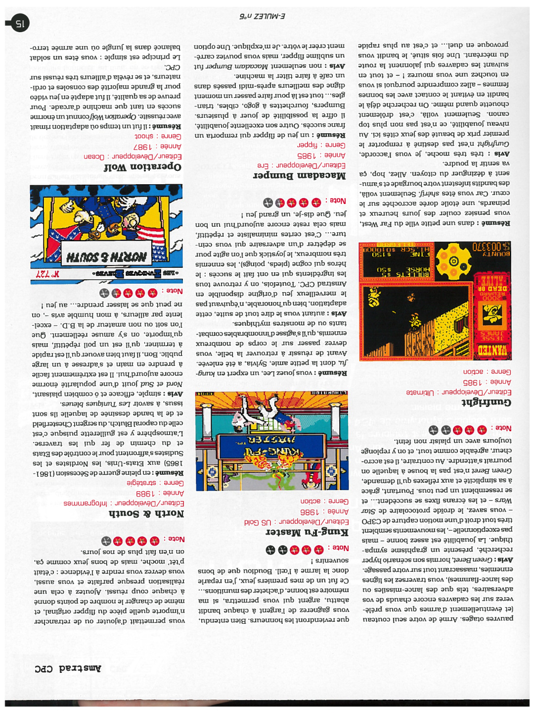 Première page de emulez numero6 15