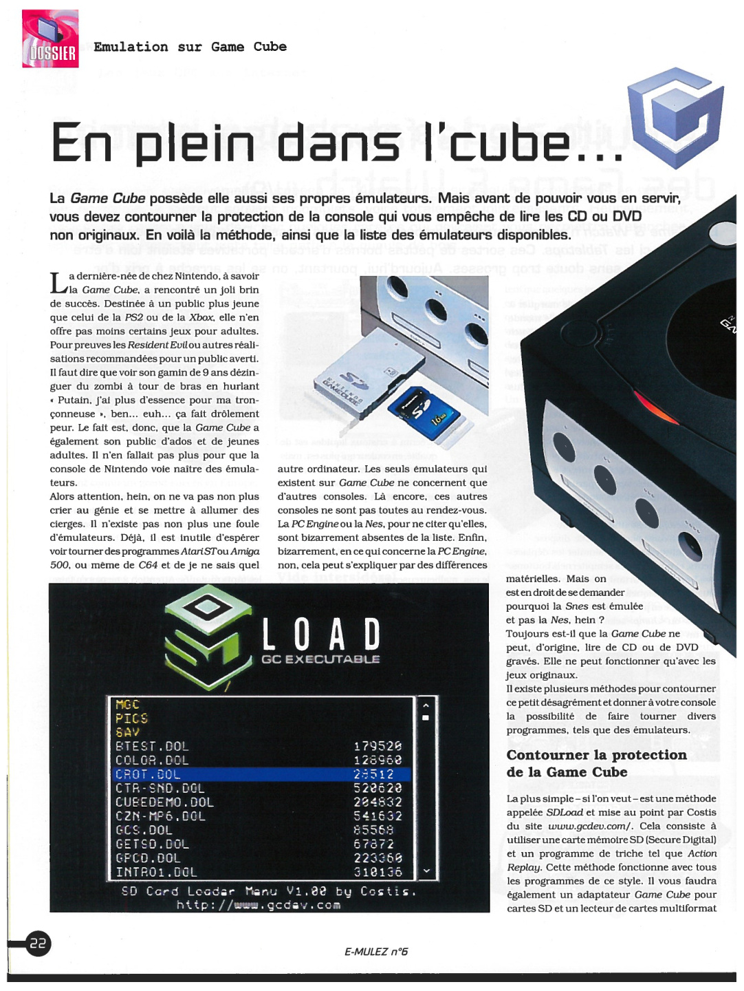 Première page de emulez numero6 22