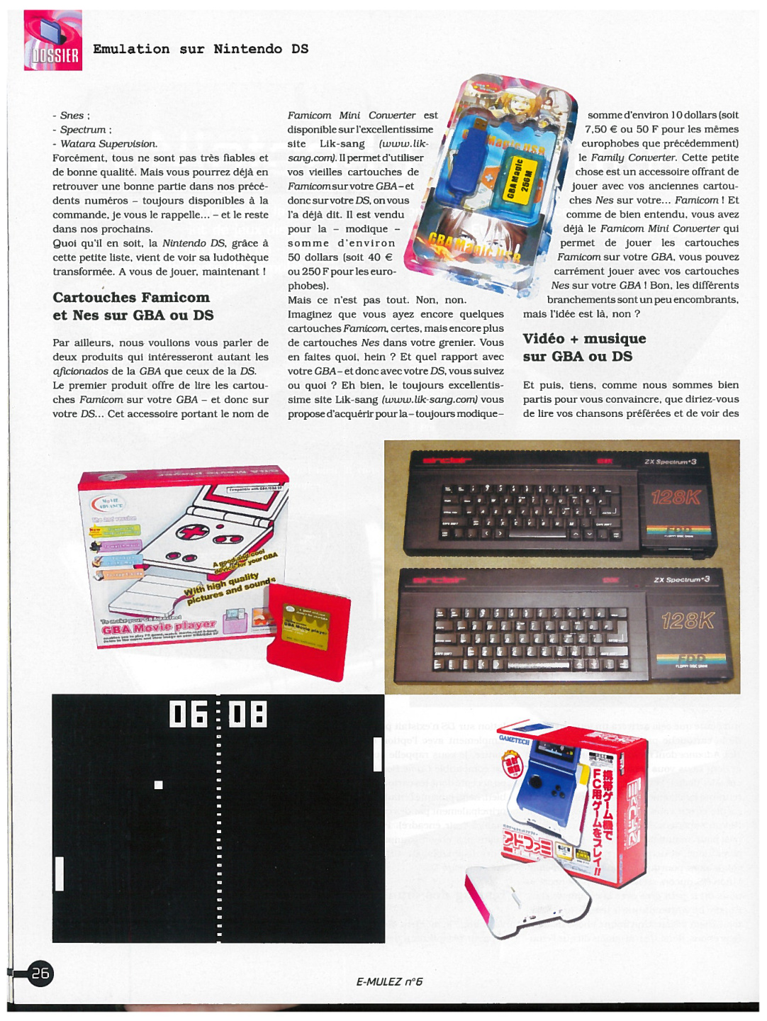 Première page de emulez numero6 26